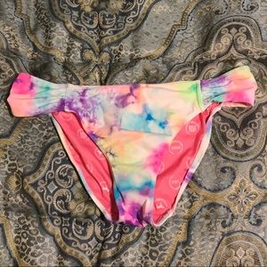 Multicolor Tie Dye Pink! Bikini Bottom